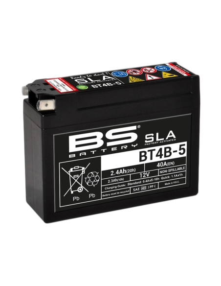 Batterie moto 12v BS BT4B-5 SLA activée usine