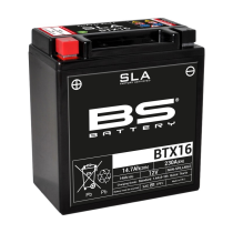 Batterie moto 12v BS YTX16 SLA activée usine