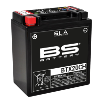 Batterie moto 12v BS YTX20CH SLA activée usine