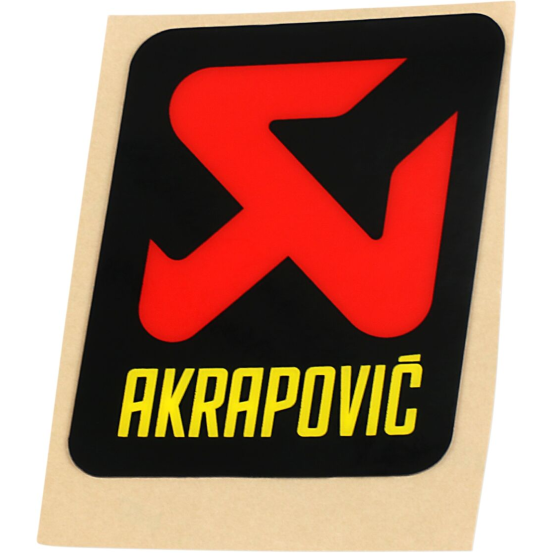 Autocollant de silencieux AKRAPOVIC noir rouge jaune 30X11mm
