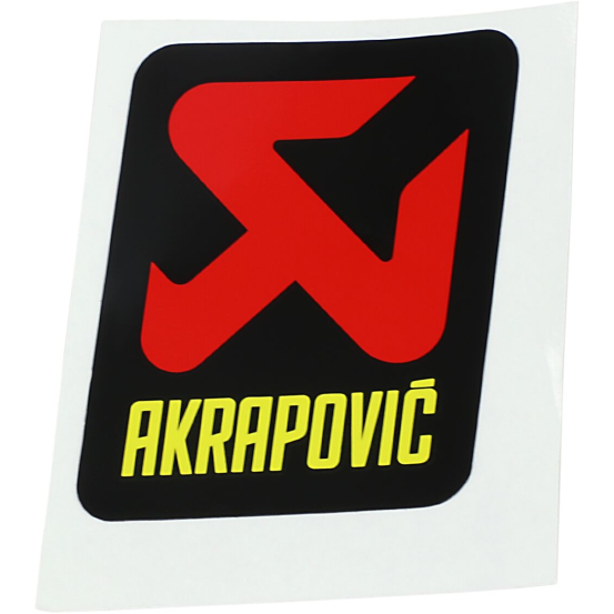 Autocollant de silencieux AKRAPOVIC noir rouge jaune 60 X 57