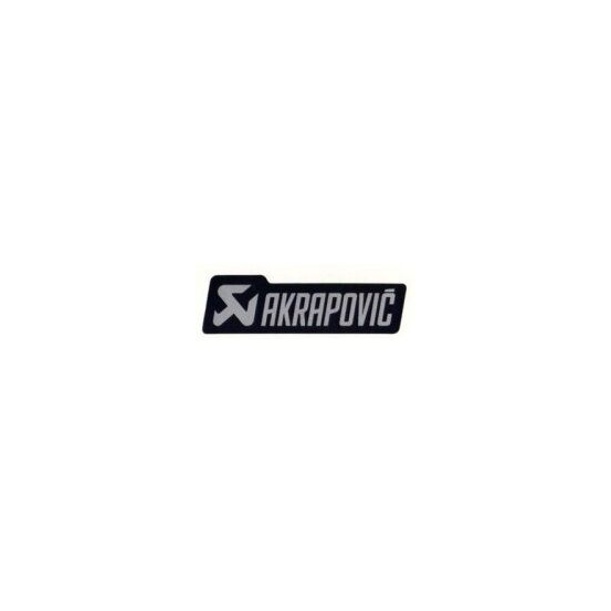 Autocollant de silencieux AKRAPOVIC noir 120 X 35 mm