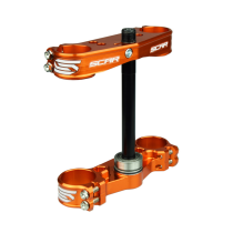 Té de fourche SCAR Orange Offset 22mm KTM 65 SX 2012-2020