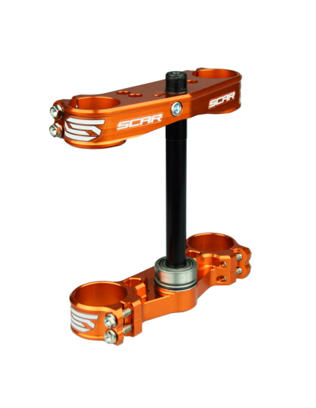 Té de fourche SCAR Orange Offset 22mm KTM 65 SX 2012-2020
