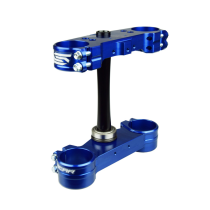 Té de fourche SCAR KTM SX/SXF EXC/EXCF Husqvarna TC/FC TE/FE Bleu Offset Standard 22mm