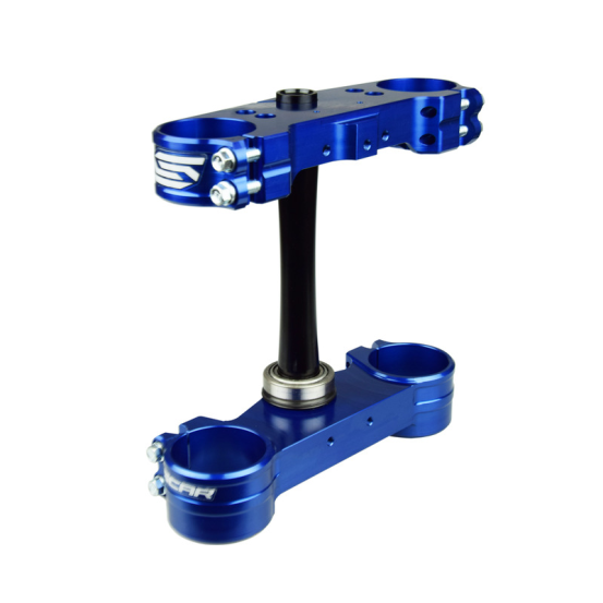 Té de fourche SCAR KTM SX/SXF EXC/EXCF Husqvarna TC/FC TE/FE Bleu Offset Standard 22mm