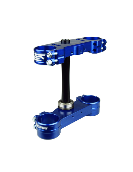 Té de fourche SCAR KTM SX/SXF EXC/EXCF Husqvarna TC/FC TE/FE Bleu Offset Standard 22mm
