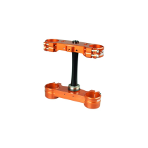Té de fourche SCAR KTM SX/SXF 2013-2020 EXC/EXCF 2014-2020 Orange Offset Standard 22mm