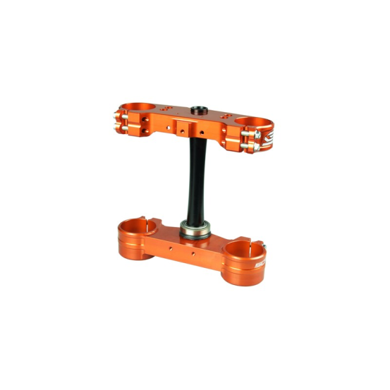 Té de fourche SCAR KTM SX/SXF 2013-2020 EXC/EXCF 2014-2020 Orange Offset Standard 22mm