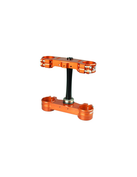 Té de fourche SCAR KTM SX/SXF 2013-2020 EXC/EXCF 2014-2020 Orange Offset Standard 22mm