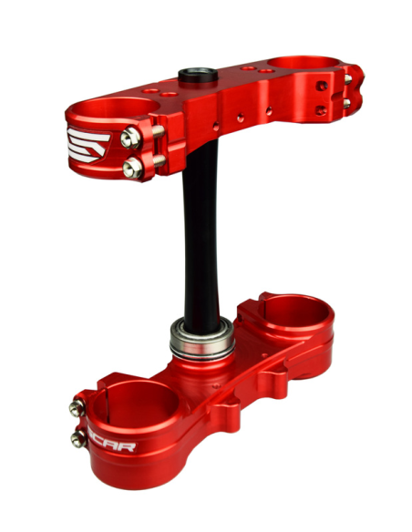 Té de fourche SCAR BETA 250/300 RR 350/390/430/480 RR Rouge Offset Standard 20mm