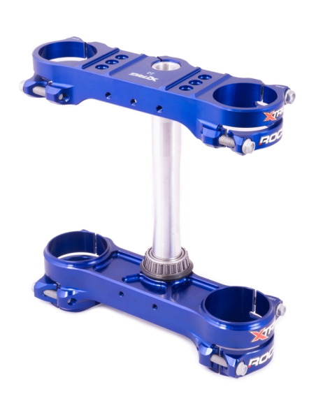 Té de fourche bleu ROCS XTRIG Husqvarna TC/FC TE/FE OFFSET 22