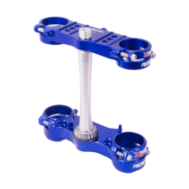 Té de fourche bleu ROCS XTRIG Kawasaki 250 KXF 2013-2019 450 KXF 2013-2018 OFFSET 23