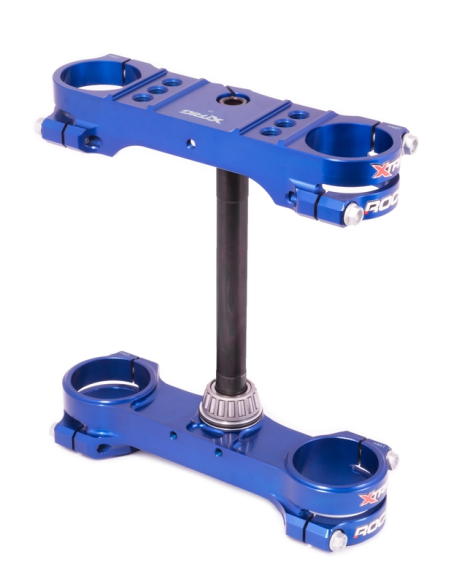 Té de fourche bleu ROCS XTRIG KTM 65 SX 2012-2023 Husqvarna 65 TC 2017-2023 OFFSET 22