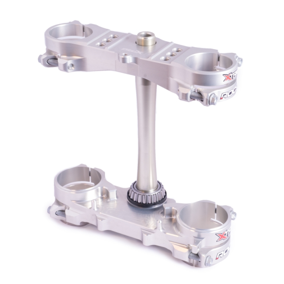 Té de fourche argent ROCS XTRIG Suzuki 250 RMZ 2016-2019 450 RMZ 2013-2016 OFFSET 21,5