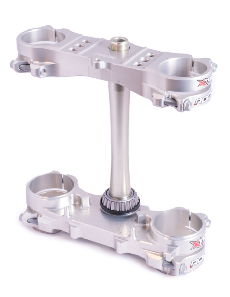 Té de fourche argent ROCS XTRIG Suzuki 250 RMZ 2016-2019 450 RMZ 2013-2016 OFFSET 21,5