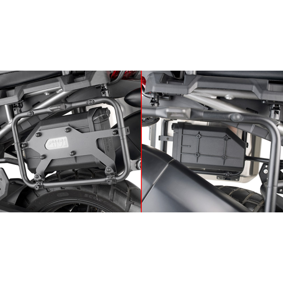 Kit de fixation Tool Box Givi S250 pour support valise HARLEY DAVIDSON - YAMAHA
