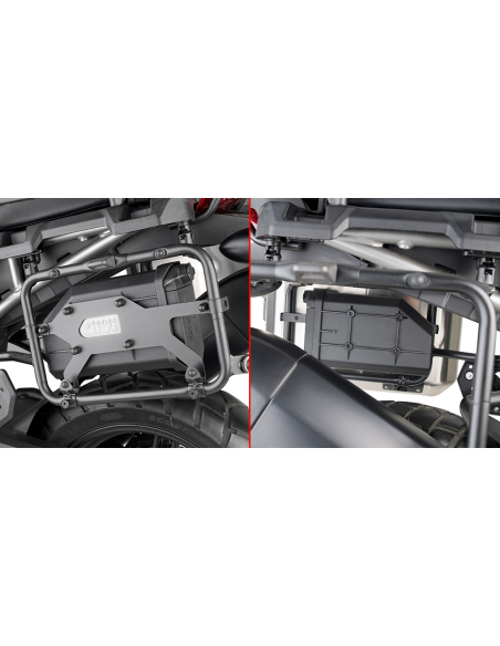 Kit de fixation Tool Box Givi S250 pour support valise HARLEY DAVIDSON - YAMAHA