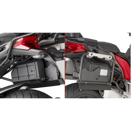 Kit de fixation Tool Box Givi S250 pour support valise PLR7411CAM DUCATI Multistrada 1260 2018 - 2020