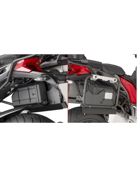 Kit de fixation Tool Box Givi S250 pour support valise PLR7411CAM DUCATI Multistrada 1260 2018 - 2020