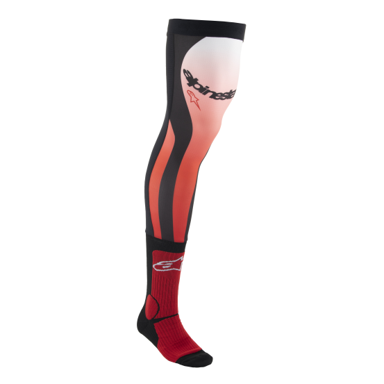 Chaussettes cross Alpinestars Brace - Rouge Blanc