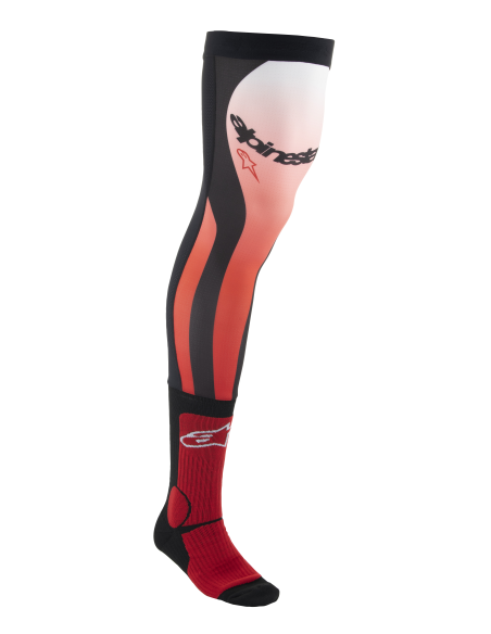 Chaussettes cross Alpinestars Brace - Rouge Blanc