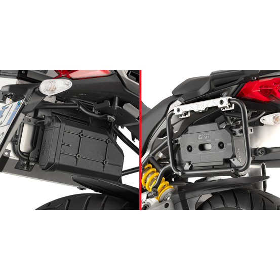 Kit de fixation pour boite à outil Givi S250 à fixer sur support valise HONDA - DUCATI