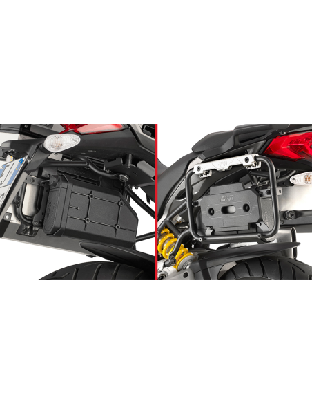 Kit de fixation pour boite à outil Givi S250 à fixer sur support valise HONDA - DUCATI