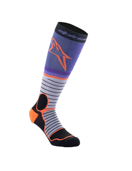 Chaussettes cross Alpinestars MX Pro - Noir Gris Violet