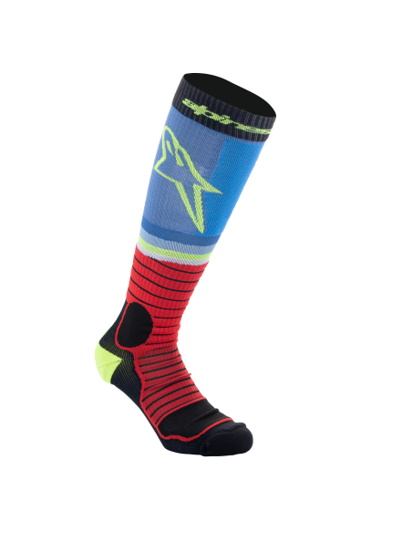 Chaussettes cross Alpinestars MX Pro - Noir Rouge Bleu