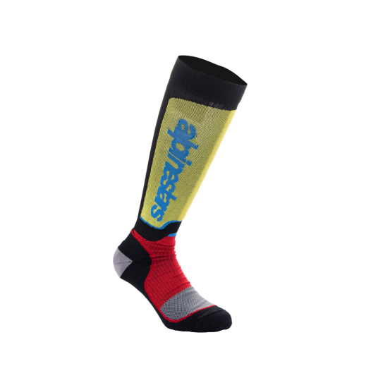 Chaussettes cross Alpinestars MX Plus - Noir Rouge Bleu