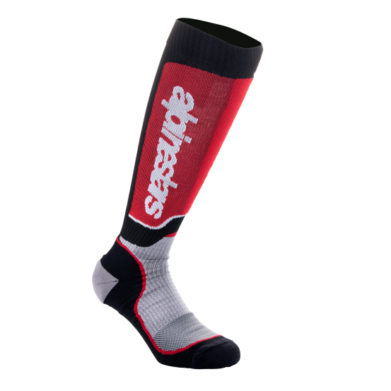 Chaussettes cross Alpinestars MX Plus - Noir Gris Rouge