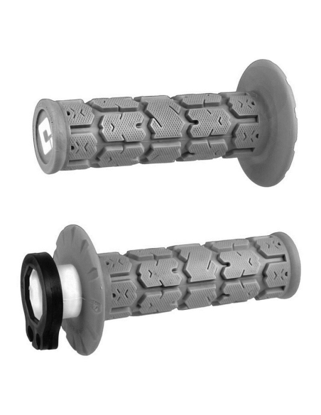 Poignées moto ODI V2 Lock-on ROGUE 2T/4T - Gris