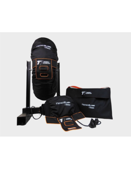Paire de couvertures chauffantes THERMAL RACE XL - Noires