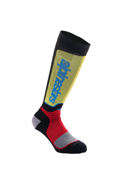 Chaussettes enfant cross Alpinestars MX Plus - Noir Rouge Bleu