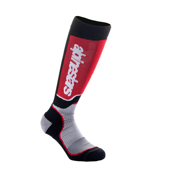 Chaussettes enfant cross Alpinestars MX Plus - Noir Gris Rouge