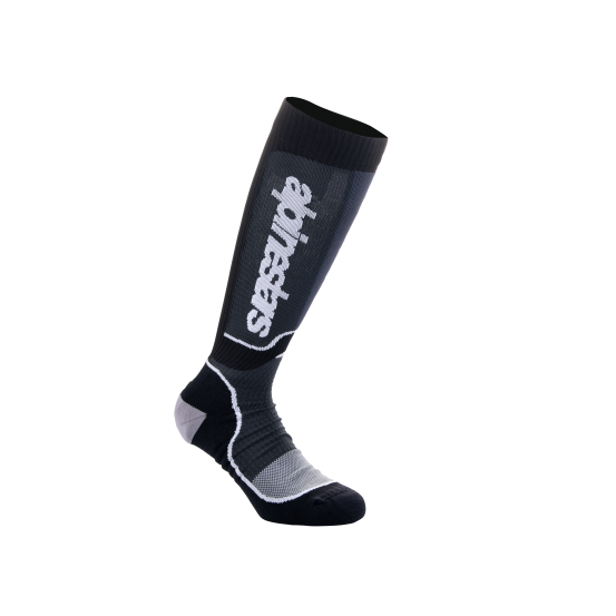 Chaussettes cross enfant Alpinestars MX Plus - Noir Blanc
