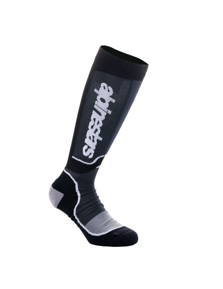 Chaussettes cross enfant Alpinestars MX Plus - Noir Blanc