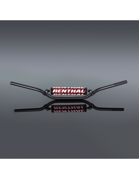 Guidon RENTHAL CLASSIC Ø22.2 mm pit bikes 100cc et + Noir