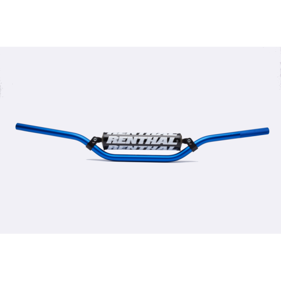 Guidon RENTHAL CLASSIC Ø 22.2 mm cross/enduro moyen T5 Bleu