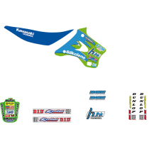 Kit déco Tecnosel Replica Kawasaki Kx 125/250 1994-98 Team 1997