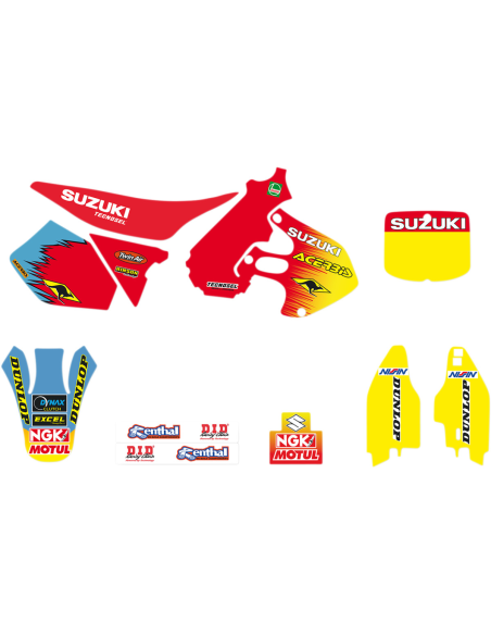 Kit déco Tecnosel Replica Suzuki 125 / 250 RM 1999 - 00