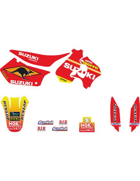 Kit déco Tecnosel Replica Suzuki 125 / 250 RM 1996-98