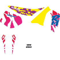 Kit déco Tecnosel Origine Suzuki 125 / 250 RM 1989-92
