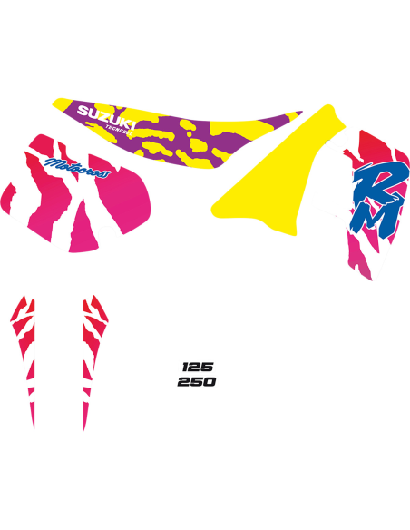 Kit déco Tecnosel Origine Suzuki 125 / 250 RM 1989-92