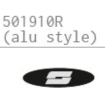 Sticker de couvercle de top case SHAD SH40 look aluminium