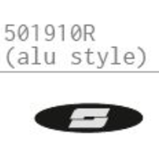 Sticker de couvercle de top case SHAD SH40 look aluminium