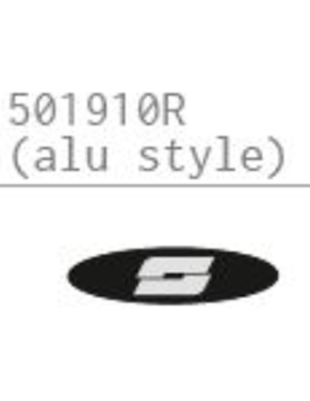 Sticker de couvercle de top case SHAD SH40 look aluminium