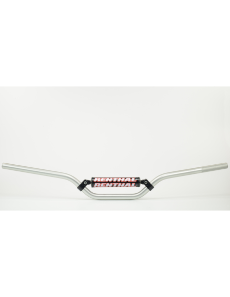 Guidon RENTHAL CLASSIC Ø22.2 mm Trial haut (6.0) argent