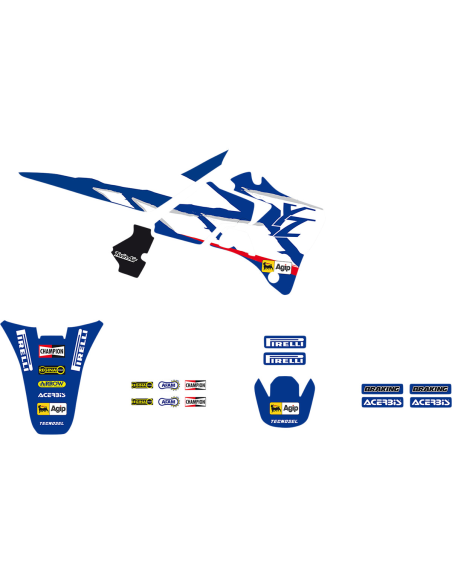 Kit déco Tecnosel Replica Yamaha 125/250 YZ 1996-99